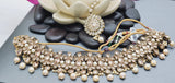 A Truly Stunning Latest High Quality Designer Indian Reverse Kundan Choker Necklace Set