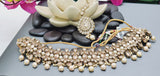 A Truly Stunning Latest High Quality Designer Indian Reverse Kundan Choker Necklace Set