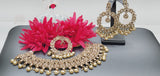 Magnificent Design Indian High Quality Latest Reverse Kundan Choker Necklace Set