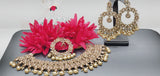 Magnificent Design Indian High Quality Latest Reverse Kundan Choker Necklace Set