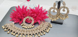 Magnificent Design Indian High Quality Latest Reverse Kundan Choker Necklace Set