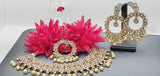 Magnificent Design Indian High Quality Latest Reverse Kundan Choker Necklace Set