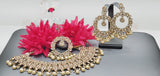 Magnificent Design Indian High Quality Latest Reverse Kundan Choker Necklace Set