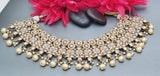 Magnificent Design Indian High Quality Latest Reverse Kundan Choker Necklace Set