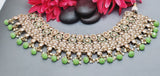Outstanding Latest High Quality Designer Indian Reverse Kundan Choker Necklace Set