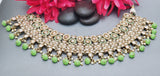 Outstanding Latest High Quality Designer Indian Reverse Kundan Choker Necklace Set