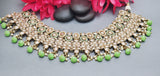 Outstanding Latest High Quality Designer Indian Reverse Kundan Choker Necklace Set