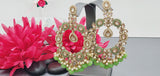 Outstanding Latest High Quality Designer Indian Reverse Kundan Choker Necklace Set