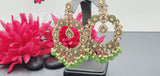 Outstanding Latest High Quality Designer Indian Reverse Kundan Choker Necklace Set