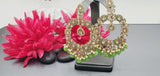 Outstanding Latest High Quality Designer Indian Reverse Kundan Choker Necklace Set