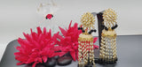 A Very Stunning Trendy Ethnic Kundan Indian Big Earrings Set