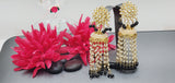 A Very Stunning Trendy Ethnic Kundan Indian Big Earrings Set
