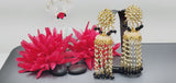 A Very Stunning Trendy Ethnic Kundan Indian Big Earrings Set