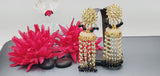 A Very Stunning Trendy Ethnic Kundan Indian Big Earrings Set