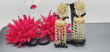 A Very Stunning Trendy Ethnic Kundan Indian Big Earrings Set