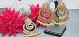 Boutique Style New High Quality Indian Designer Reverse Kundan Tikka Earrings Set