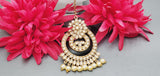 Boutique Style New High Quality Indian Designer Reverse Kundan Tikka Earrings Set