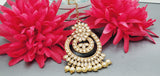 Boutique Style New High Quality Indian Designer Reverse Kundan Tikka Earrings Set