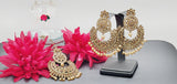 A Very Graceful High Quality Latest Stylish Indian Reverse Kundan Tikka Earrings Set
