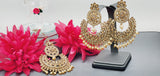 A Very Graceful High Quality Latest Stylish Indian Reverse Kundan Tikka Earrings Set