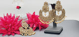 A Very Graceful High Quality Latest Stylish Indian Reverse Kundan Tikka Earrings Set