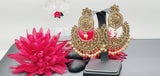 A Very Graceful High Quality Latest Stylish Indian Reverse Kundan Tikka Earrings Set