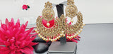 A Very Graceful High Quality Latest Stylish Indian Reverse Kundan Tikka Earrings Set