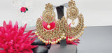 A Very Graceful High Quality Latest Stylish Indian Reverse Kundan Tikka Earrings Set