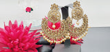 A Very Graceful High Quality Latest Stylish Indian Reverse Kundan Tikka Earrings Set