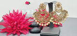 Extremely Elegant High Quality Latest Designer Reverse Kundan Tikka Earrings Set