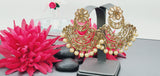Extremely Elegant High Quality Latest Designer Reverse Kundan Tikka Earrings Set