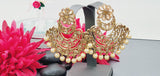 Extremely Elegant High Quality Latest Designer Reverse Kundan Tikka Earrings Set