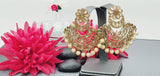 Extremely Elegant High Quality Latest Designer Reverse Kundan Tikka Earrings Set
