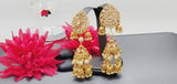 Totally Unique & Elegant High Quality Designer Collection In Indian Reverse Kundan Earrings Set