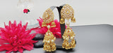 Totally Unique & Elegant High Quality Designer Collection In Indian Reverse Kundan Earrings Set