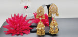 Totally Unique & Elegant High Quality Designer Collection In Indian Reverse Kundan Earrings Set