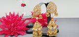 Totally Unique & Elegant High Quality Designer Collection In Indian Reverse Kundan Earrings Set