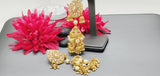 Totally Unique & Elegant High Quality Designer Collection In Indian Reverse Kundan Earrings Set