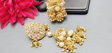 Totally Unique & Elegant High Quality Designer Collection In Indian Reverse Kundan Earrings Set