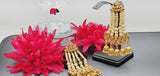 Gorgeous High Quality Latest Collection In Indian Reverse Kundan Pearl's Big Earrings Set