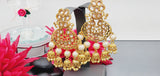 Boutique Style New High Quality Designer Collection In Indian Reverse Kundan Drop Big Earrings Set