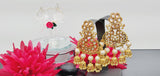 Boutique Style New High Quality Designer Collection In Indian Reverse Kundan Drop Big Earrings Set