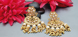 Boutique Style New High Quality Designer Collection In Indian Reverse Kundan Drop Big Earrings Set