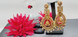 Astonishing Latest High Quality Designer Collection In Indian Kundan Polki Big Earrings Set