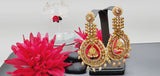 Astonishing Latest High Quality Designer Collection In Indian Kundan Polki Big Earrings Set