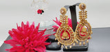 Astonishing Latest High Quality Designer Collection In Indian Kundan Polki Big Earrings Set