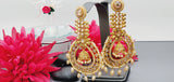 Astonishing Latest High Quality Designer Collection In Indian Kundan Polki Big Earrings Set