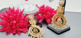 Astonishing Latest High Quality Designer Collection In Indian Kundan Polki Big Earrings Set