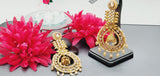 Astonishing Latest High Quality Designer Collection In Indian Kundan Polki Big Earrings Set