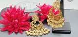 Designer Most Trendy Latest Collection In Reverse Kundan Big Earrings Set